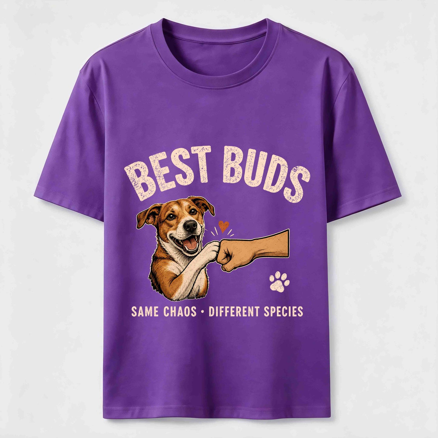Best Buds Same Chaos Funny Dog T-Shirt