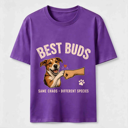 Best Buds Same Chaos Funny Dog T-Shirt