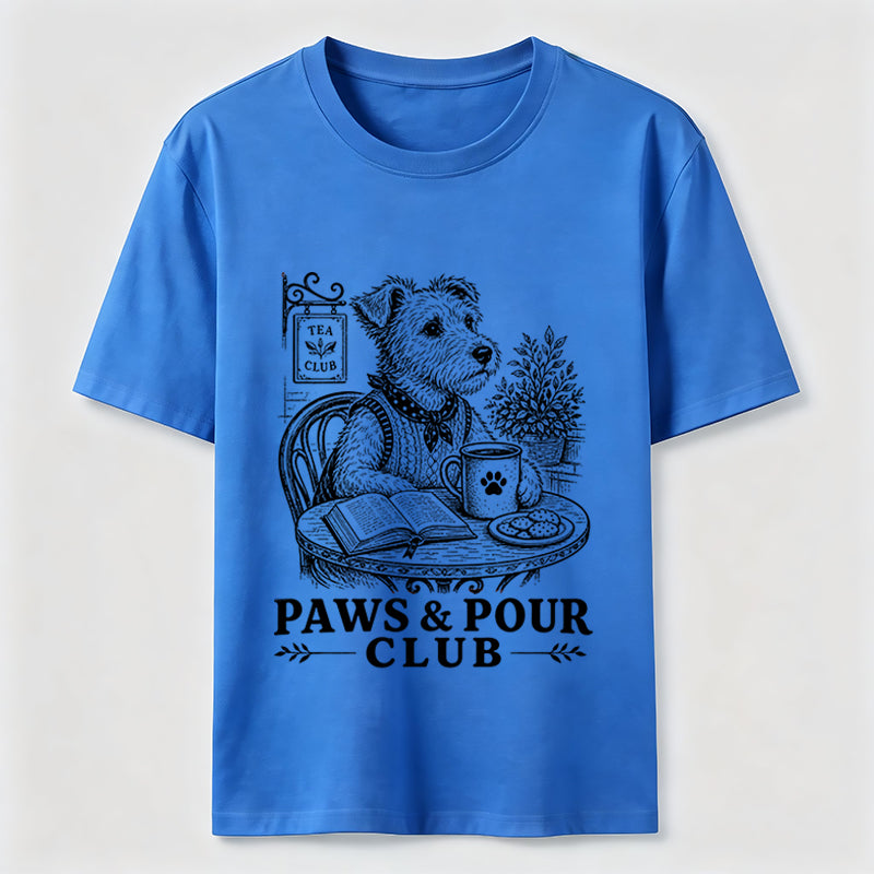 Paws And Pour Tea Dog Tee