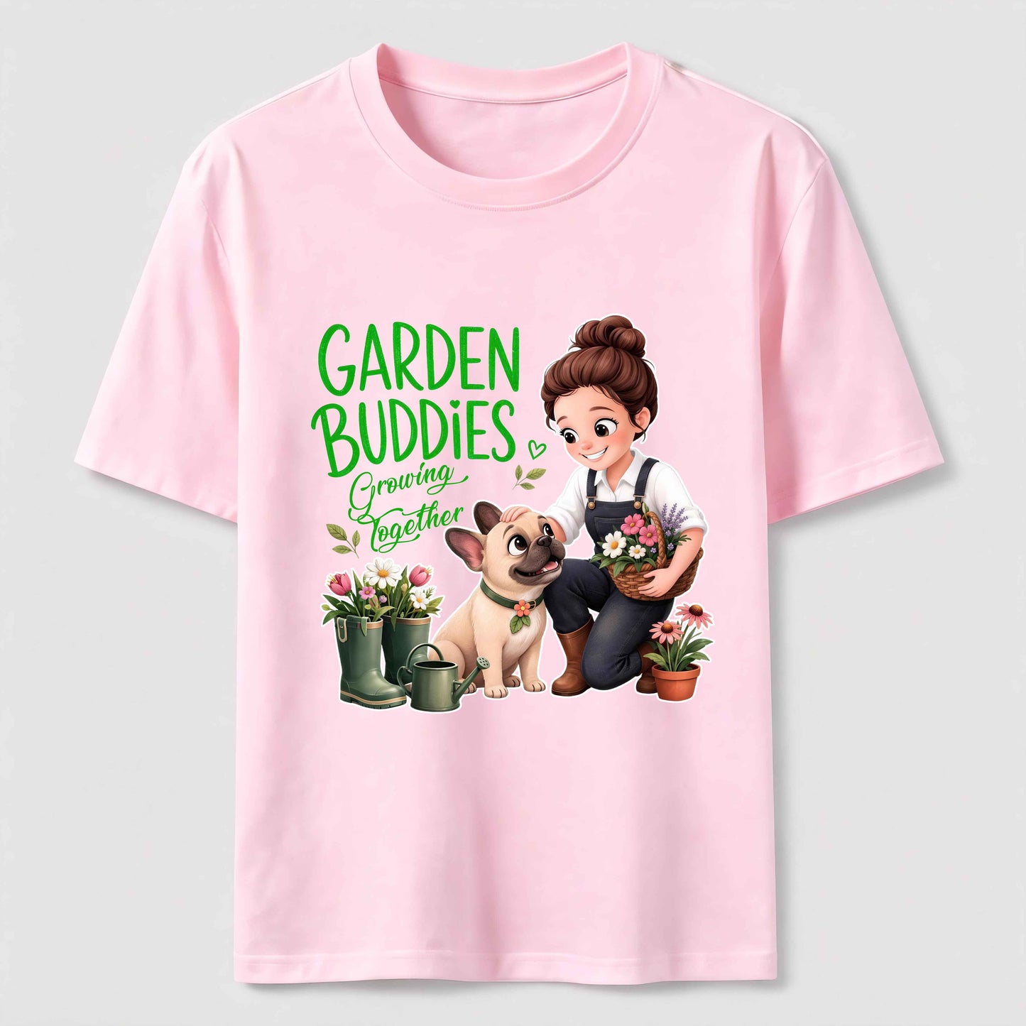 Garden Buddies French Bulldog T-Shirt