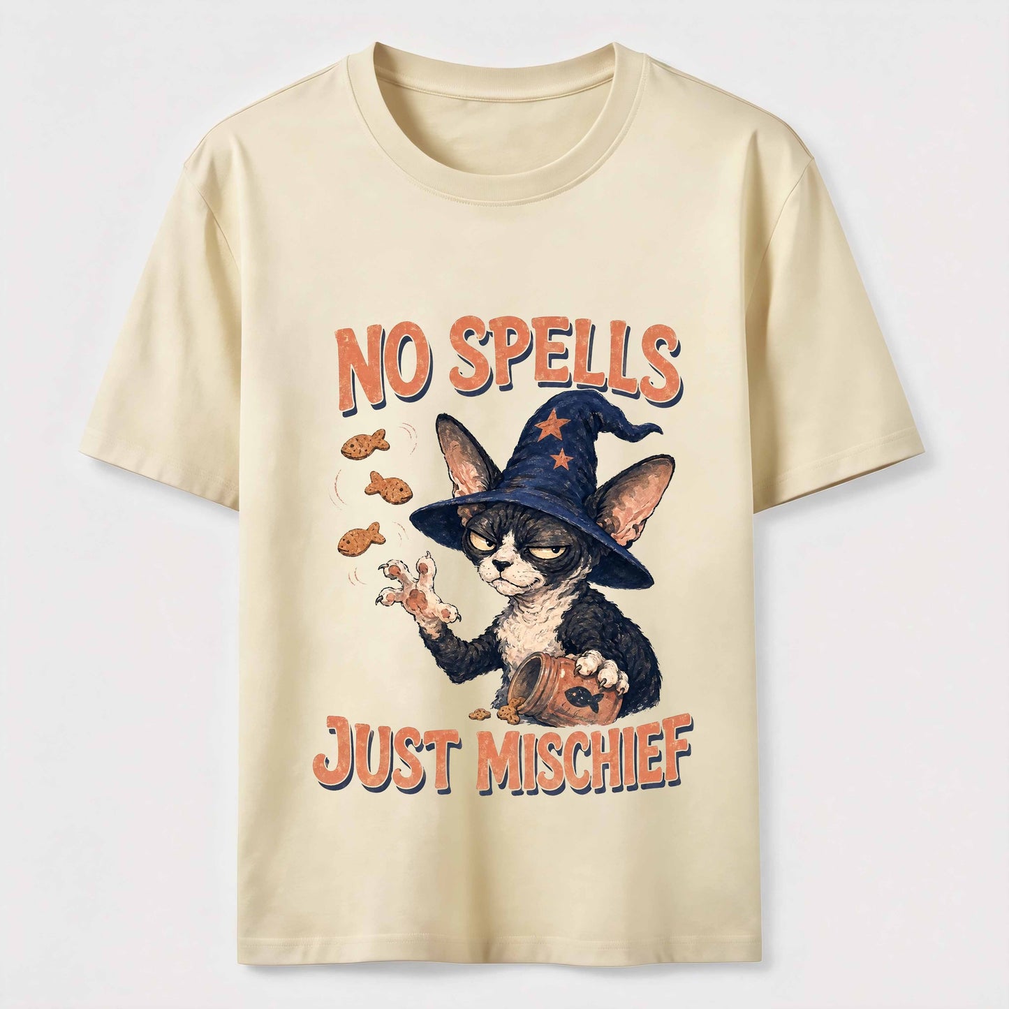 No Spells Just Mischief Cat Tee
