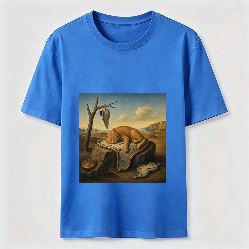 Melting Clock Cat Nap Tee