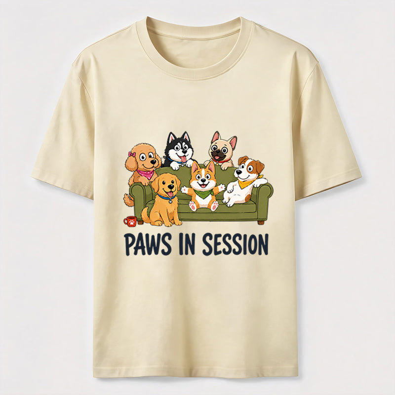 Paws In Session Pet Crew Tee
