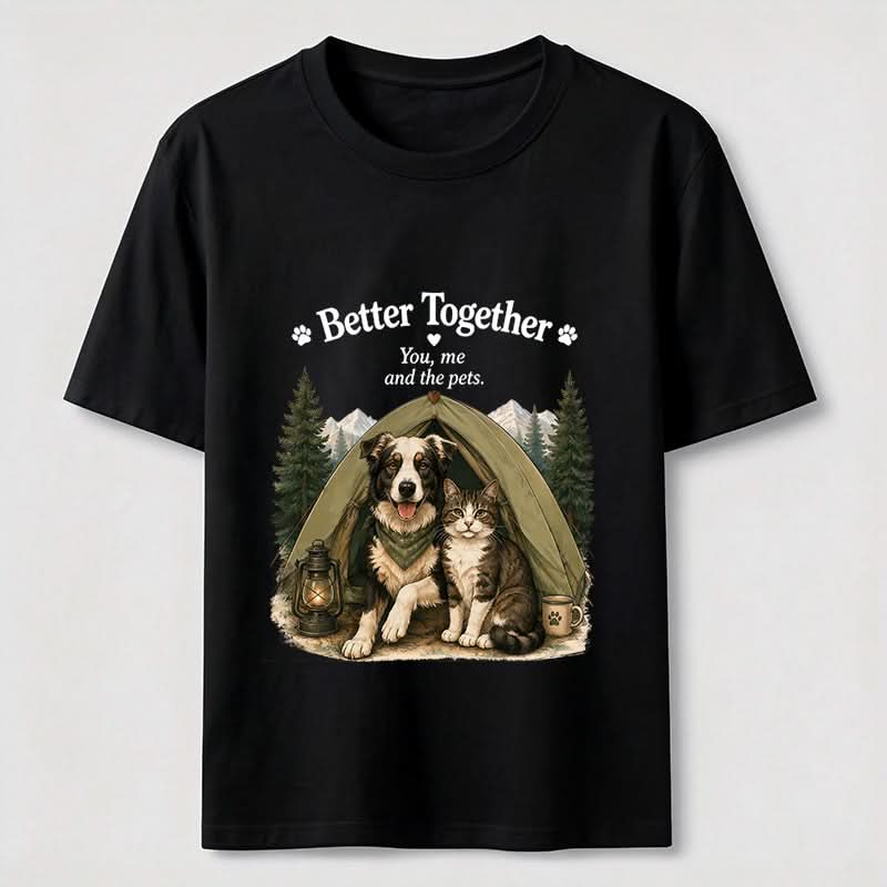 Better Together Dog & Cat Camping Graphic Tee