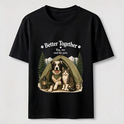 Better Together Dog & Cat Camping Graphic Tee