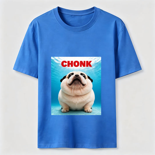 Certified Chonk Funny Pug Dog Lover Graphic T-Shirt