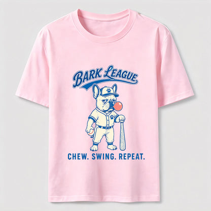 Bark League Baseball Dog Tee