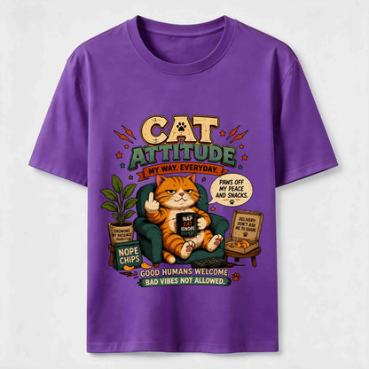 Cat Attitude Graphic Tee