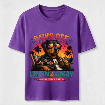 Paws Off I'm On Vacay Dog Tee