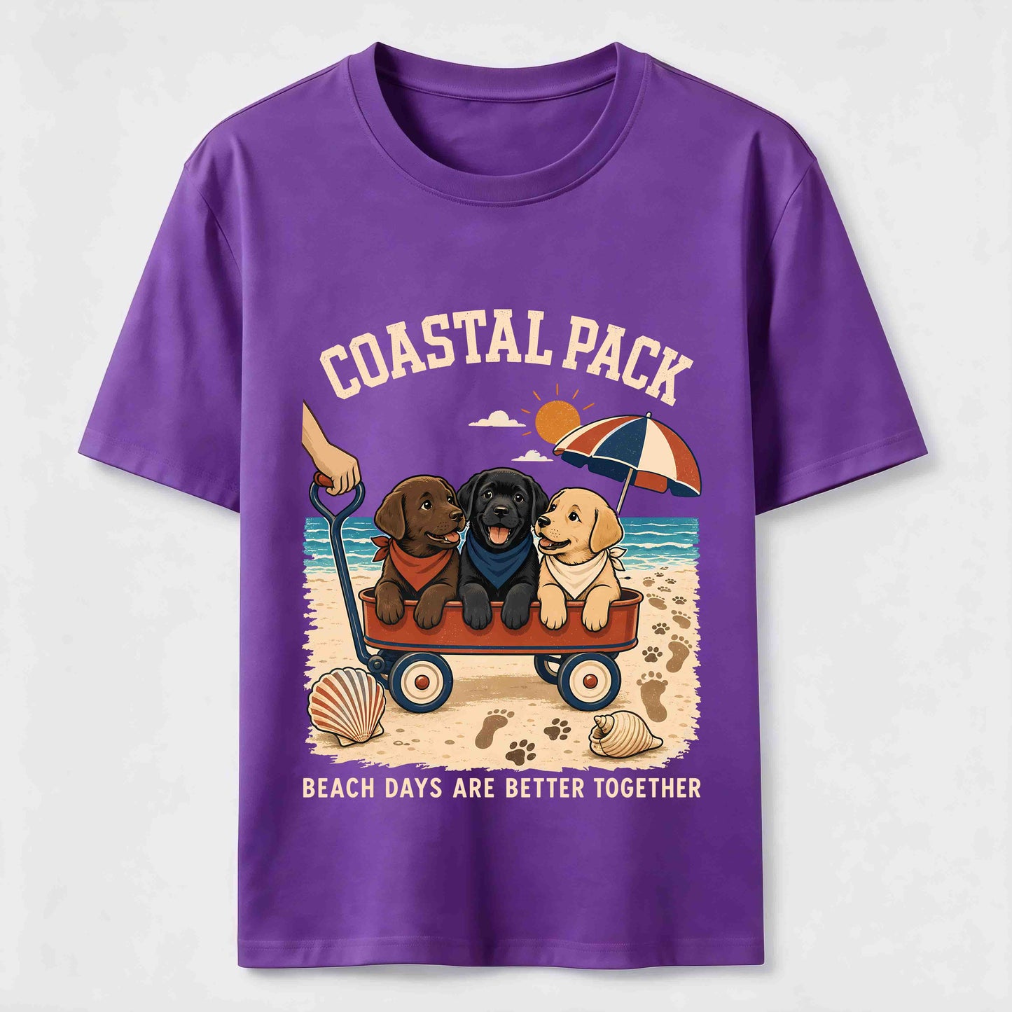 Coastal Pack Labrador Beach Day T-Shirt