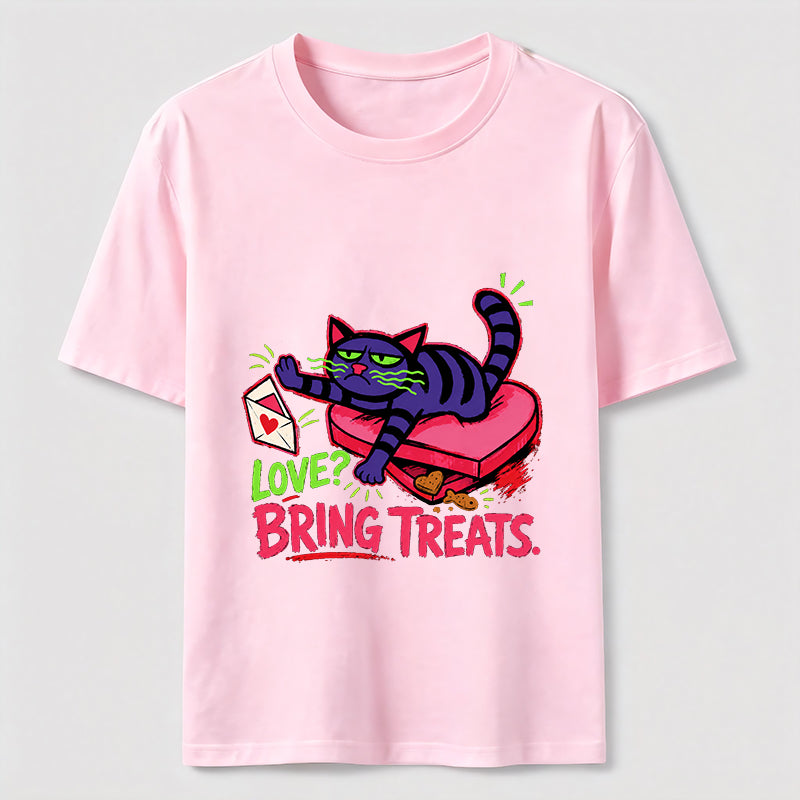 Love Means Treats Cat Tee