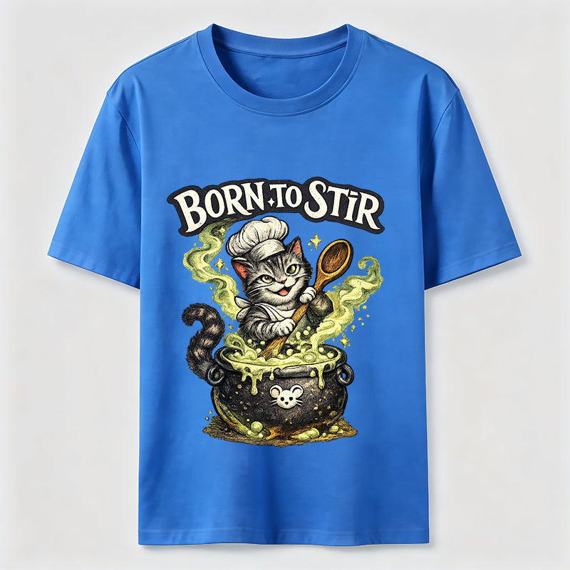 Mischievous Chef Cat Cauldron T-Shirt