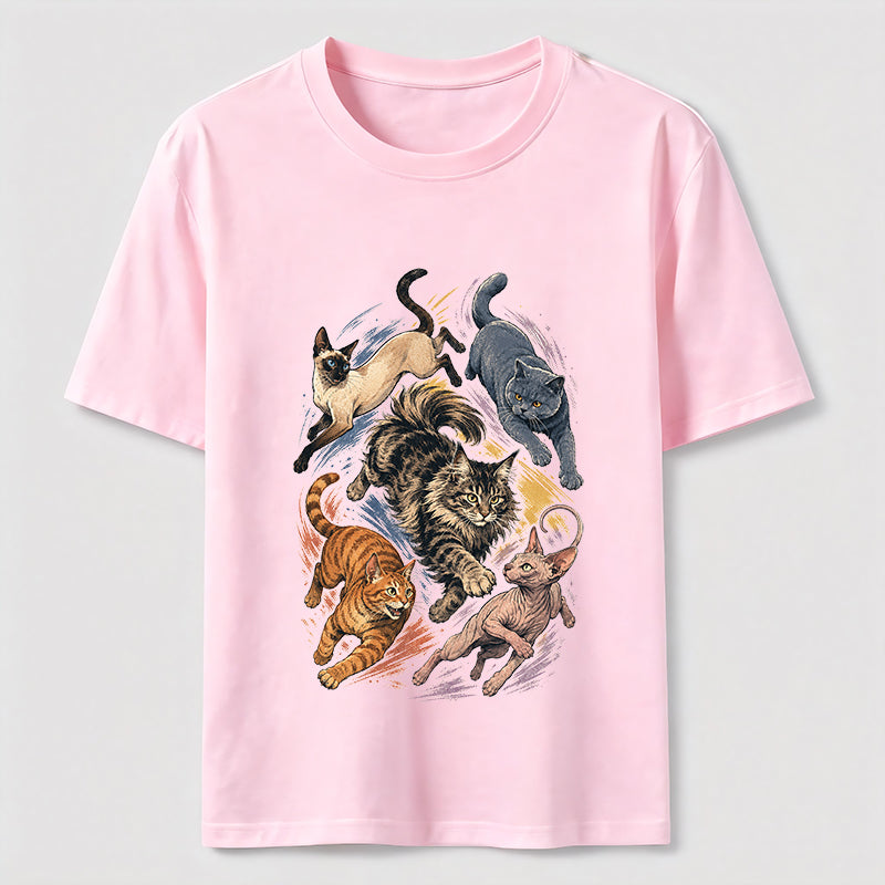 Cat Chase Squad Graphic Tee