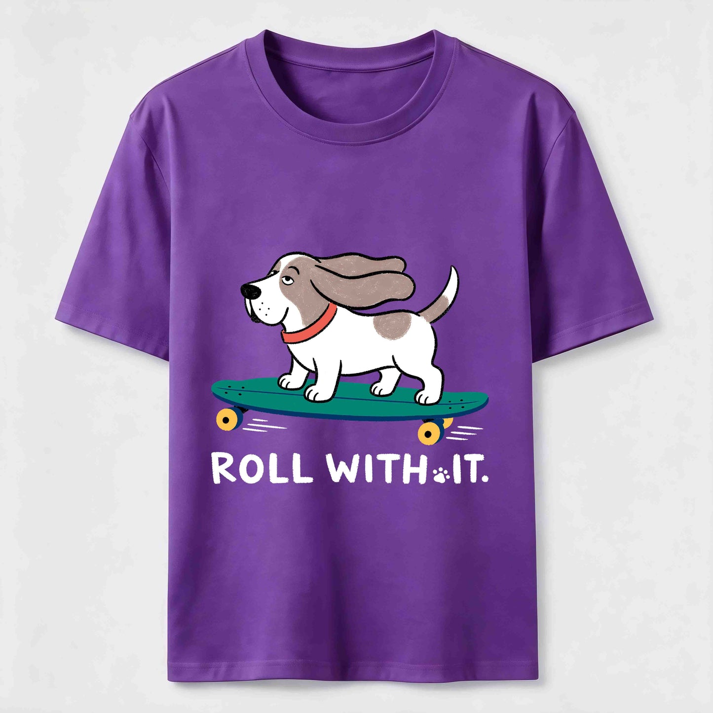 Roll With It Skate Dog Tee