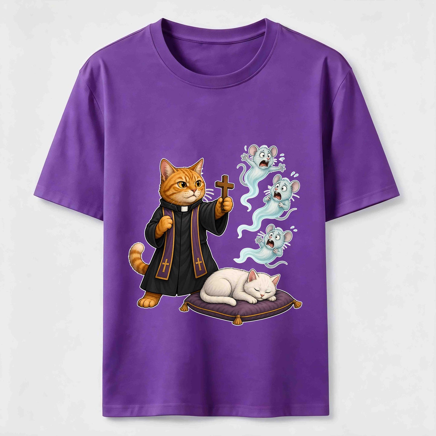Mouse Exorcist Cat T-Shirt