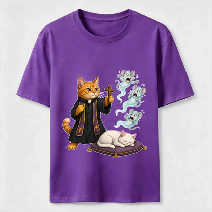 Mouse Exorcist Cat T-Shirt