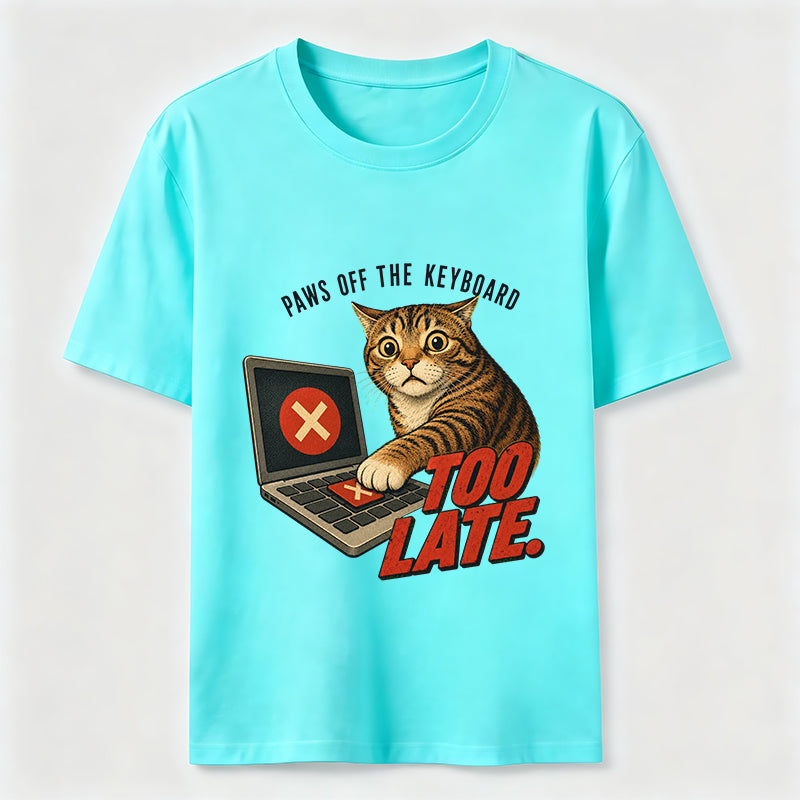 Paws Off The Keyboard Cat T-Shirt