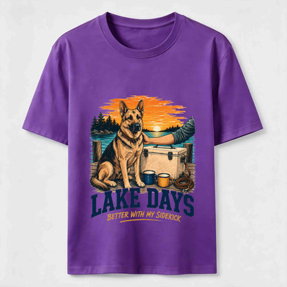 Lake Days German Shepherd Sidekick T-Shirt