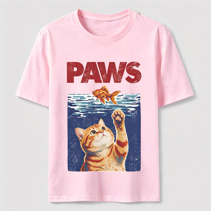 Cat And Fish Paw Reach Tee