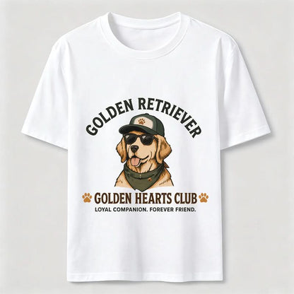 Golden Hearts Club Vintage Golden Retriever Graphic Tee