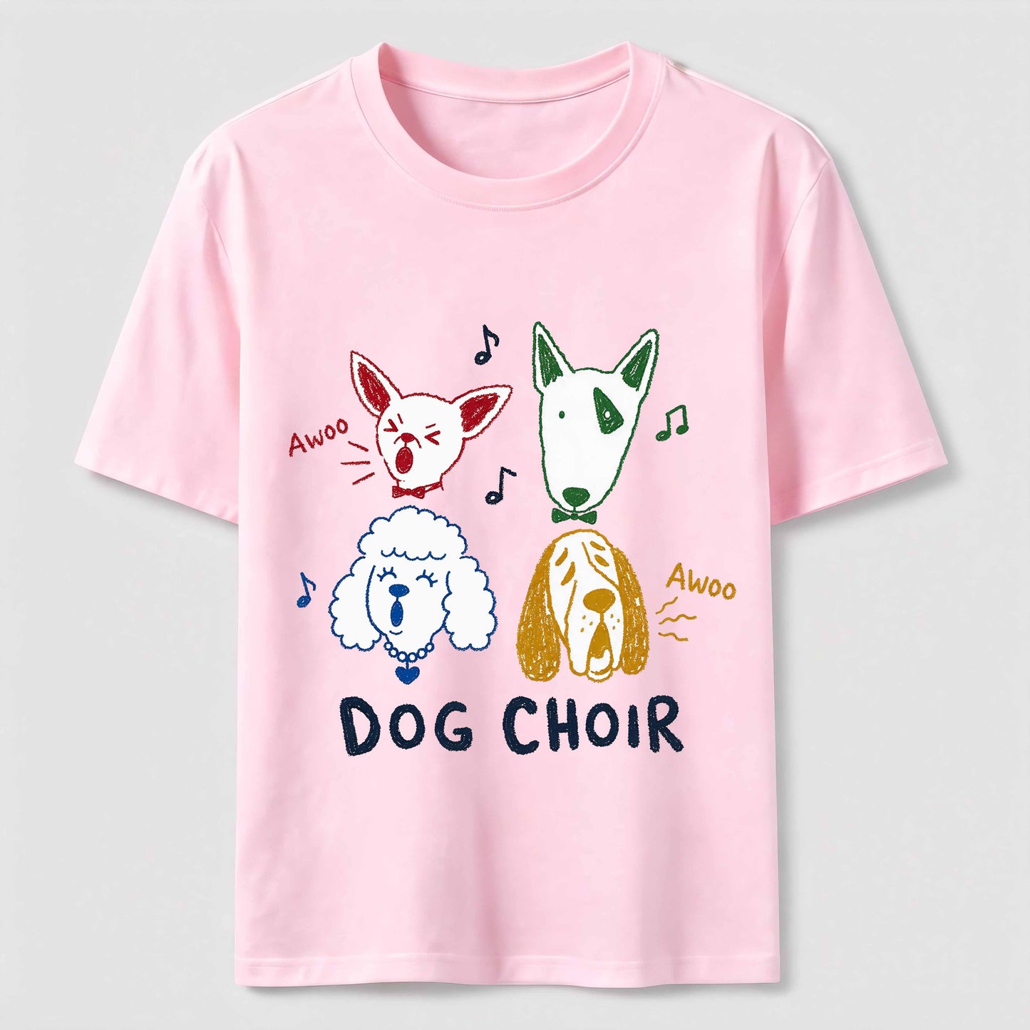 Dog Choir Funny Graphic Tee