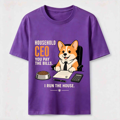 Household CEO Funny Corgi T-Shirt