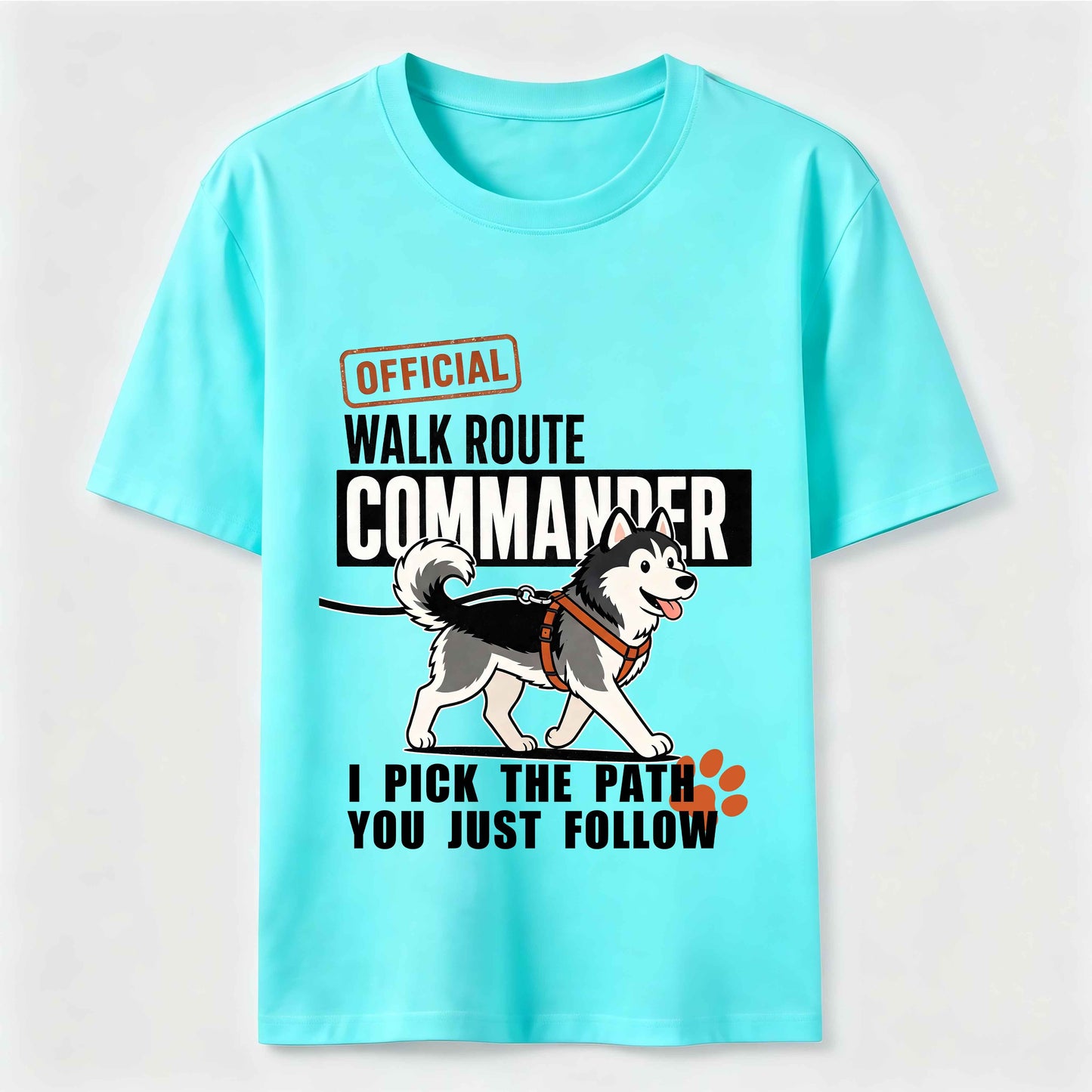 Husky Walk Commander T-Shirt