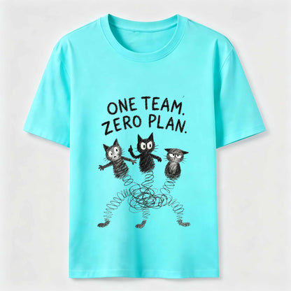 One Team Zero Plan Cat Tee