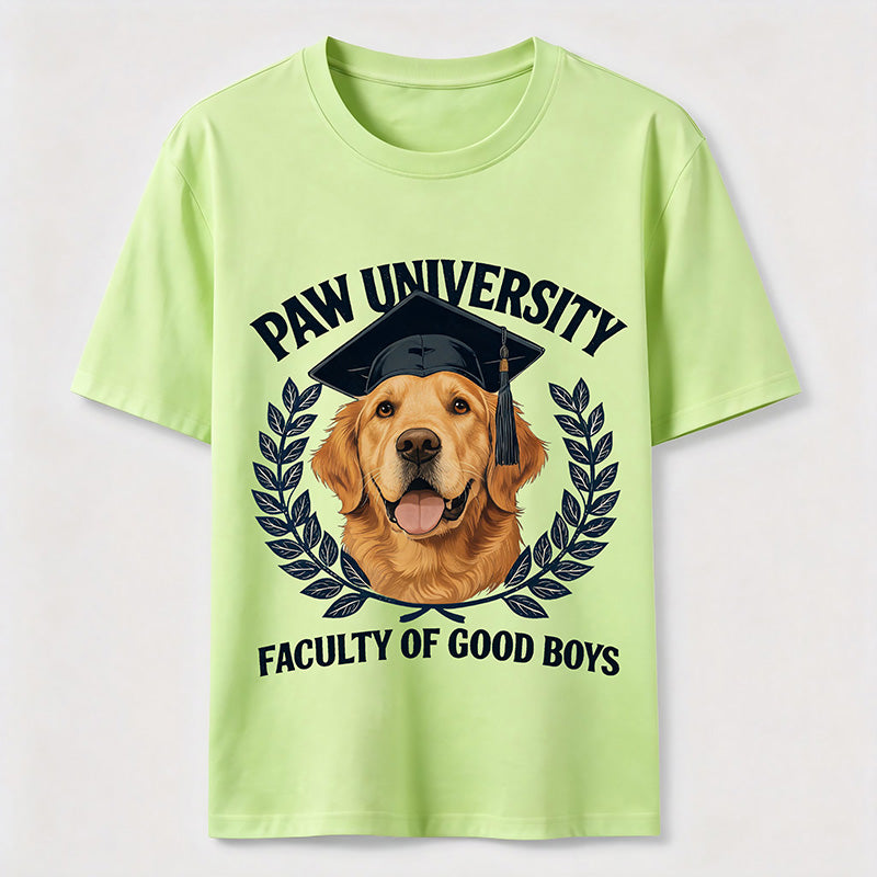 Paw University Golden Retriever T-Shirt