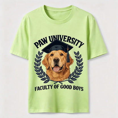 Paw University Golden Retriever T-Shirt