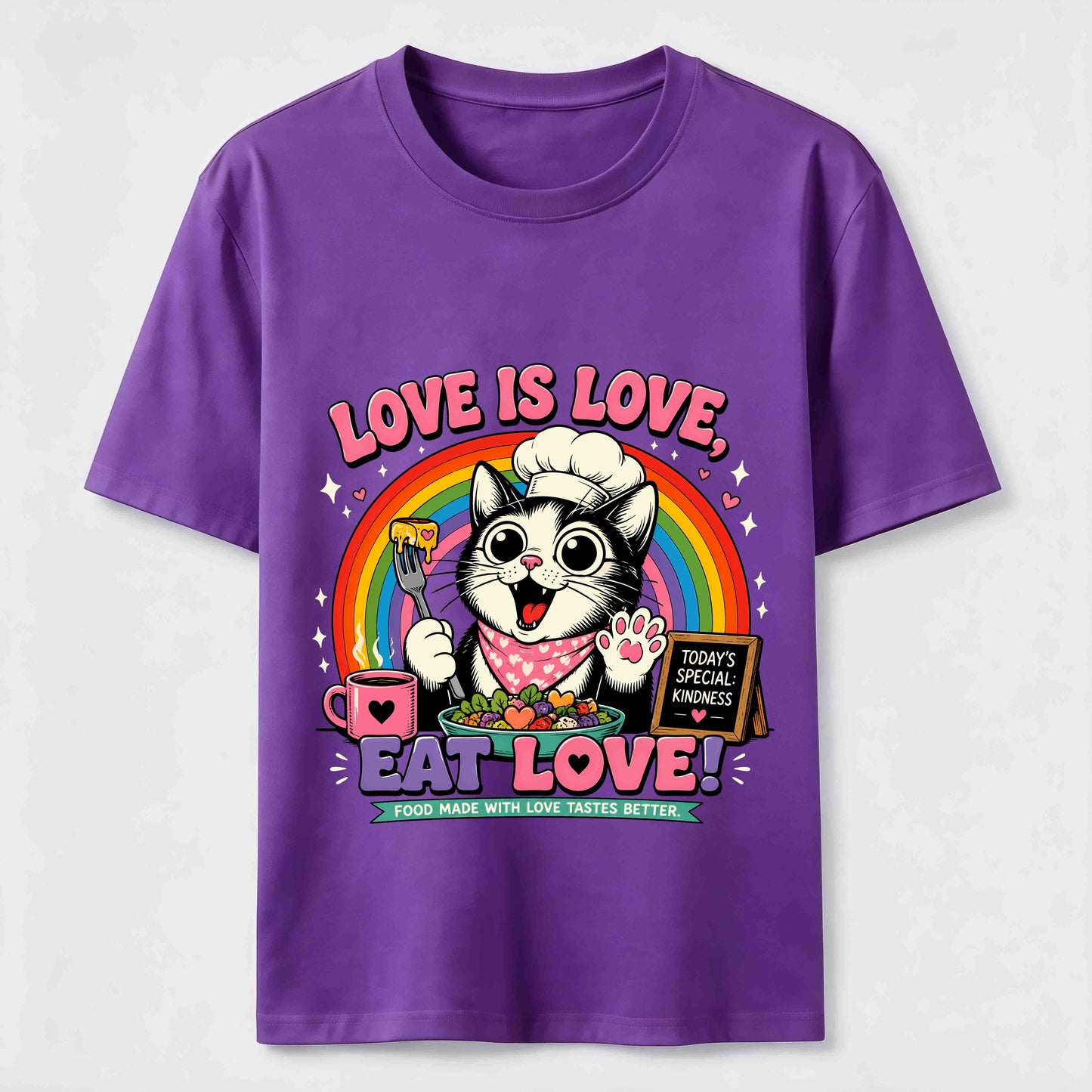 Eat Love Chef Cat Tee