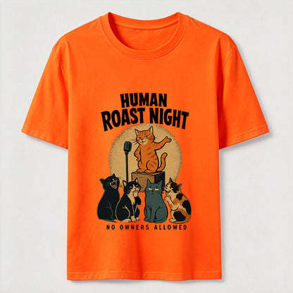 No Owners Allowed Cat Comedy Club Graphic Shirt