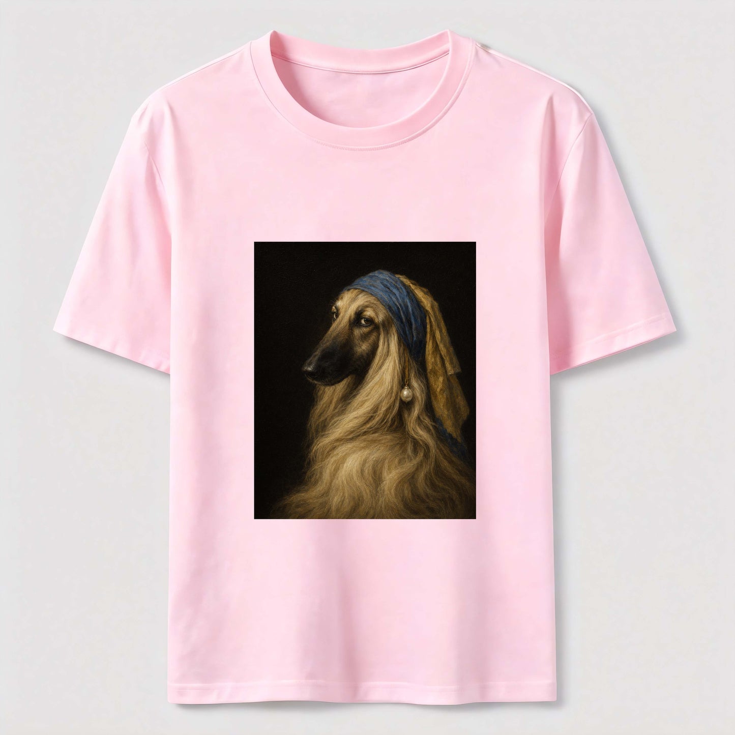 Pearl Earring Afghan Hound Tee