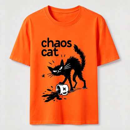 Ink Spill Mischief Cat T-Shirt