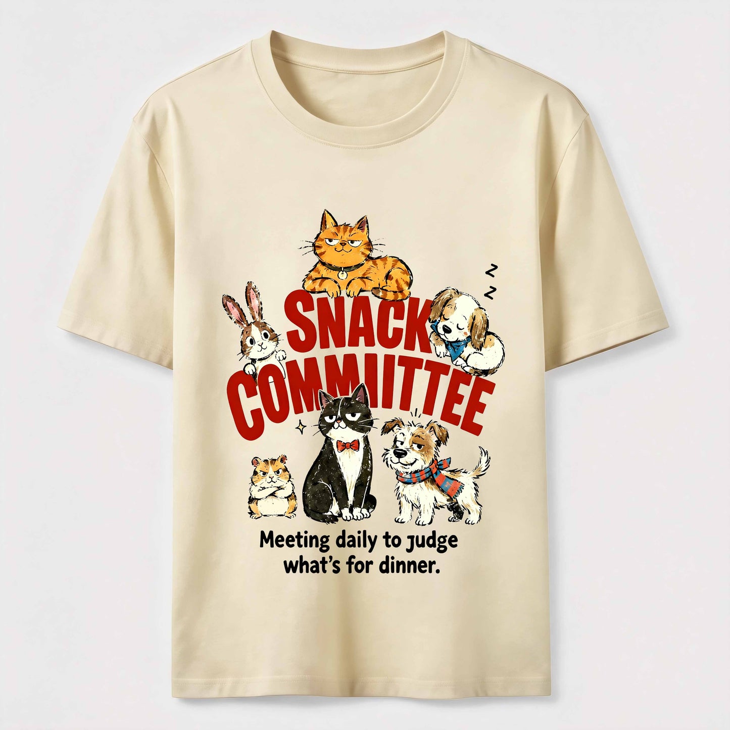 Pet Dinner Committee Humor T-Shirt
