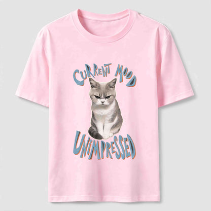 Current Mood Unimpressed Cat T-Shirt