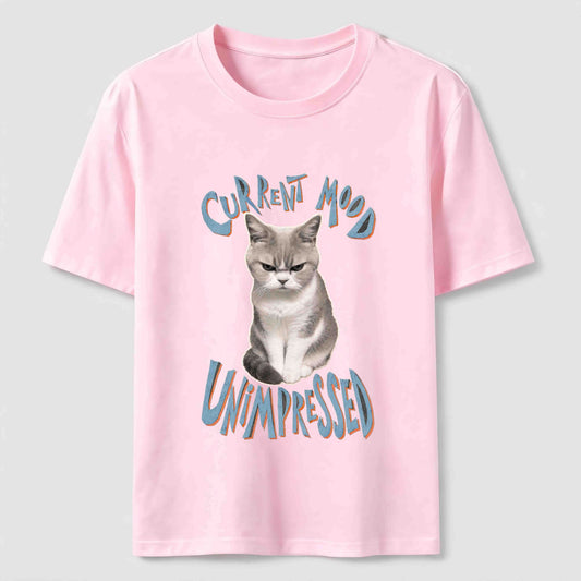 Current Mood Unimpressed Cat T-Shirt