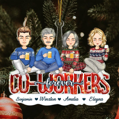 Personalized "Besties Forever" Keepsake Ornament for Friends & Sisters Christmas