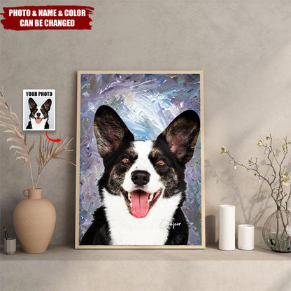 Custom Pet Photo Canvas personalization view for Dog Lovers
