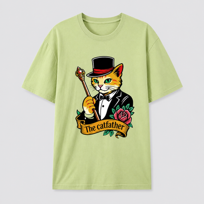 The Catfather Vintage Gentleman Cat T-Shirt