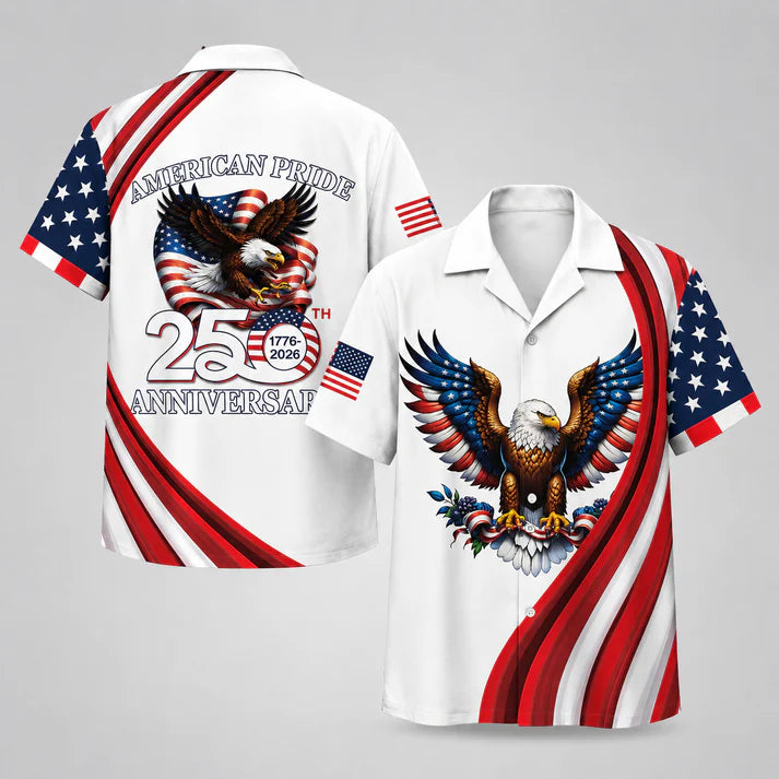 We the People 1776-2026 Stars and Stripes - USA 250th Anniversary Hawaiian Shirt