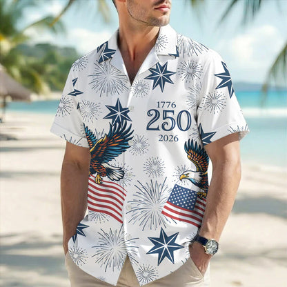 We the People 1776-2026 Stars and Stripes - USA 250th Anniversary Hawaiian Shirt