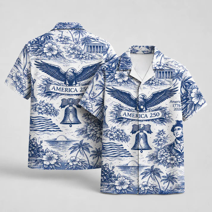We the People 1776-2026 Stars and Stripes - USA 250th Anniversary Hawaiian Shirt
