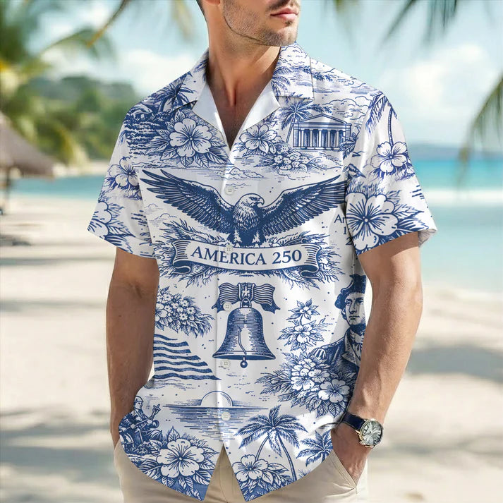 We the People 1776-2026 Stars and Stripes - USA 250th Anniversary Hawaiian Shirt