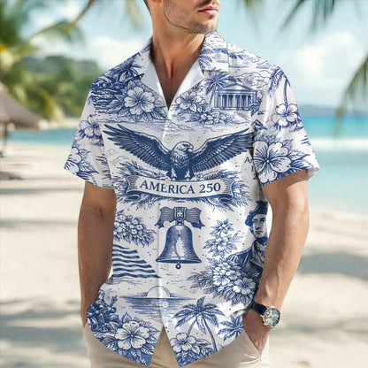 We the People 1776-2026 Stars and Stripes - USA 250th Anniversary Hawaiian Shirt