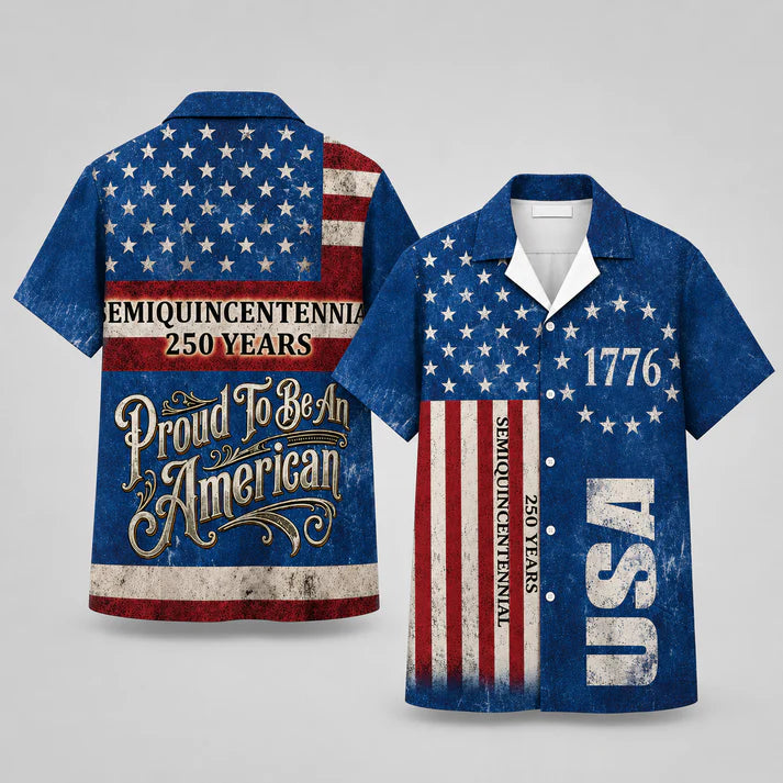 We the People 1776-2026 Stars and Stripes - USA 250th Anniversary Hawaiian Shirt