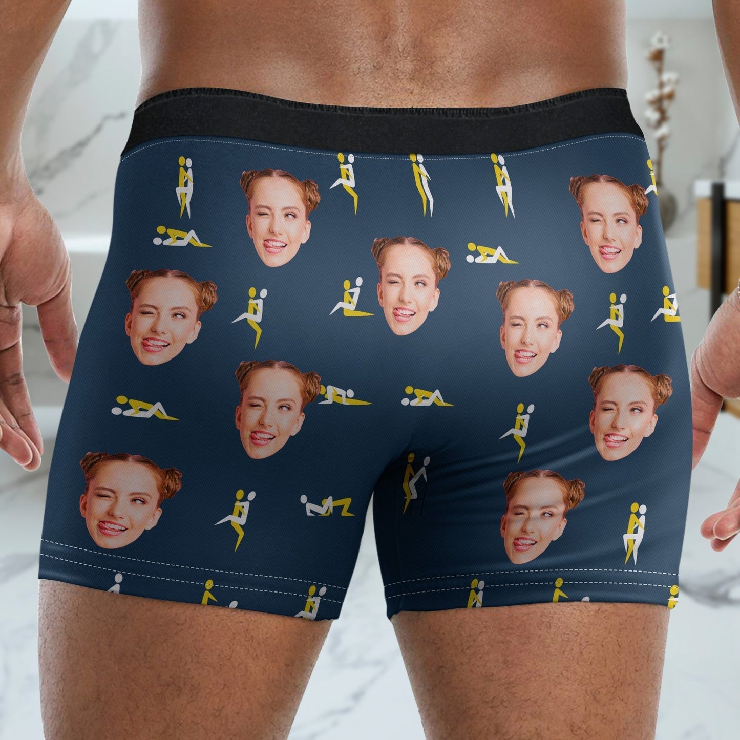 To Do List Wife Rest Repeat - Personalized Custom Photo Men's Boxer Briefs