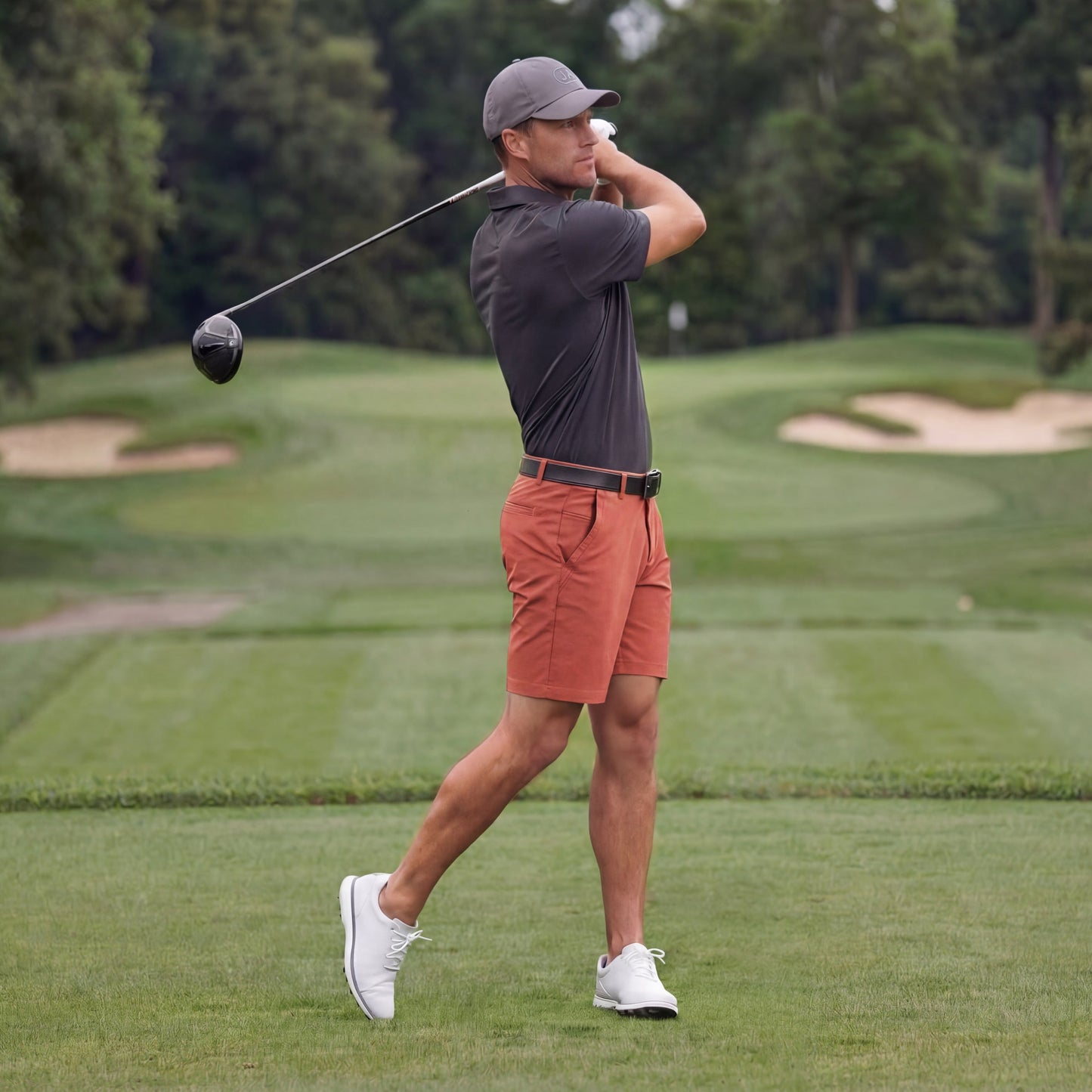 Clubhouse Pique Polo -- Charcoal Gray