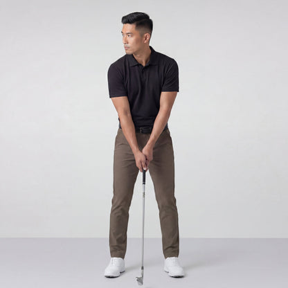 Clubhouse Pique Polo -- True Black