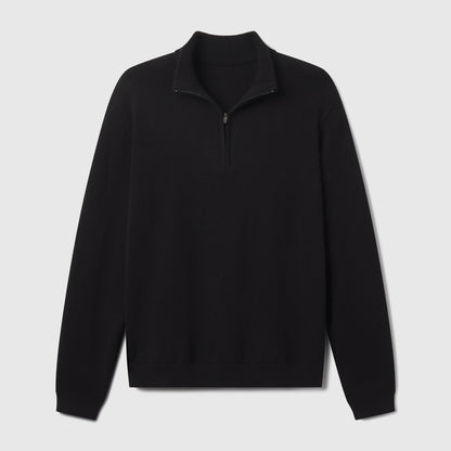 Jetsetter Quarter-Zip Sweater -- True Black